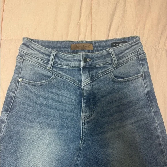 Judy blue retro wide leg fit jeans - Picture 3 of 5